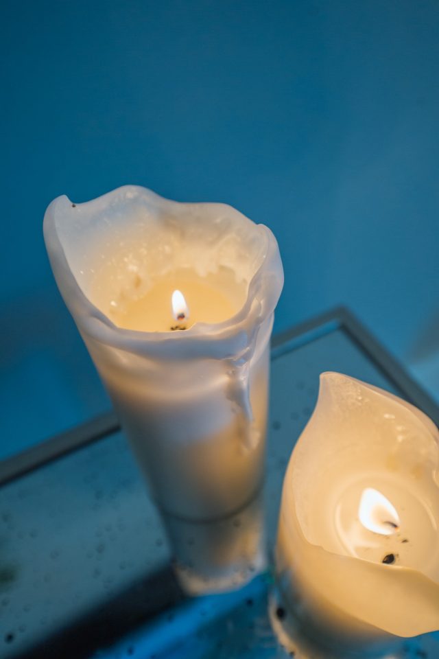 Alex Jones Funeral Directors - Lit remembrance candles