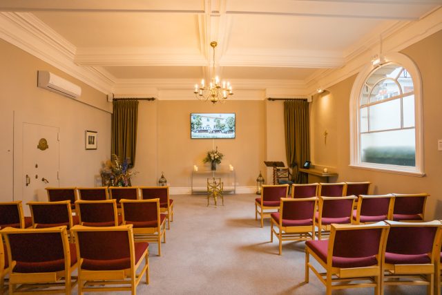 Alex Jones Funeral Directors - Edenbridge branch chapel of rest interior