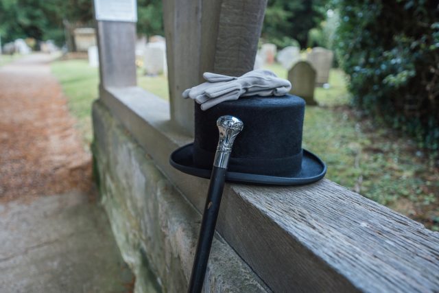 Alex Jones Funeral Directors - Funeral hat, gloves and walking stick